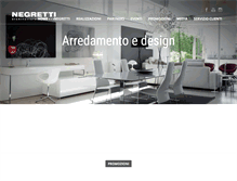 Tablet Screenshot of negrettiarreda.it